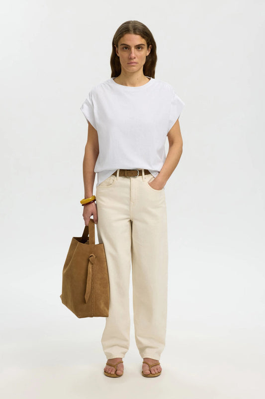 SLFMILA GATHERED SS TEE