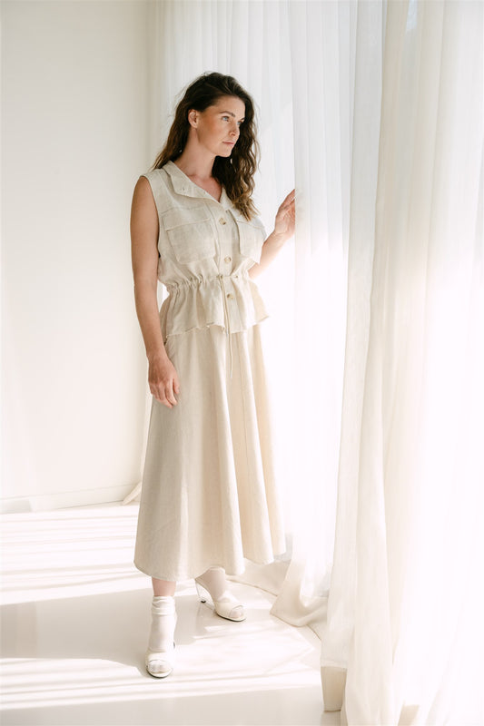 SoleaS6 linen skirt