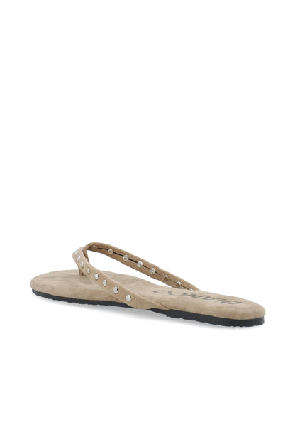 BIAMEXICO Studs Flip Flop Faux Suede