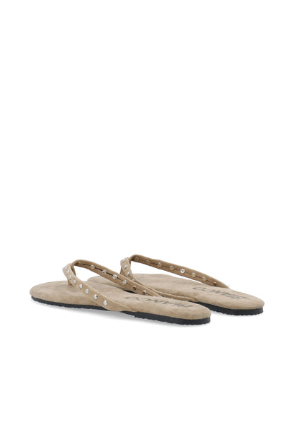 BIAMEXICO Studs Flip Flop Faux Suede