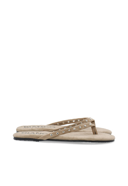 BIAMEXICO Studs Flip Flop Faux Suede