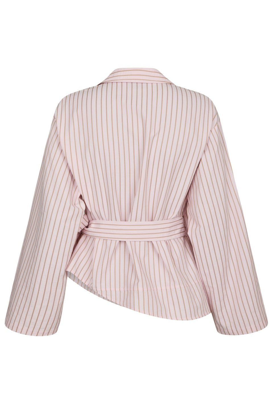 Tifuna stripe wrap shirt