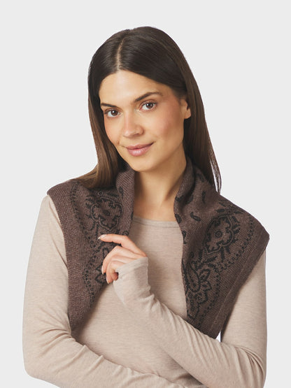 Adelina Paisley Knit Scarf