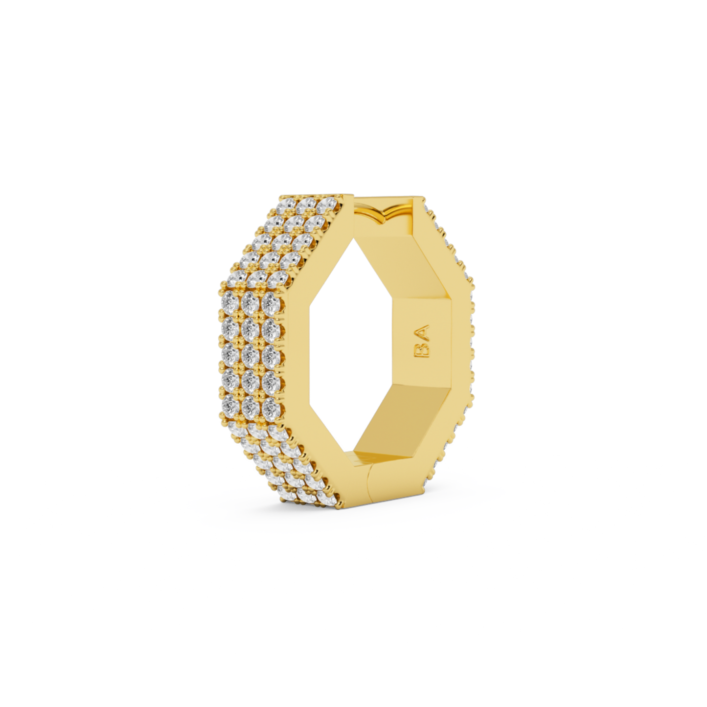EDGE LARGE DIAMOND EARRING