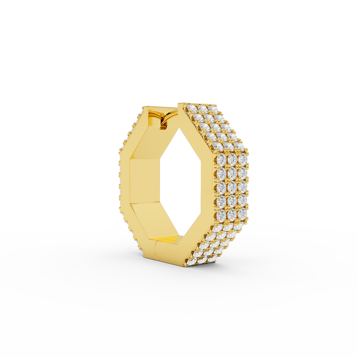 EDGE LARGE DIAMOND EARRING