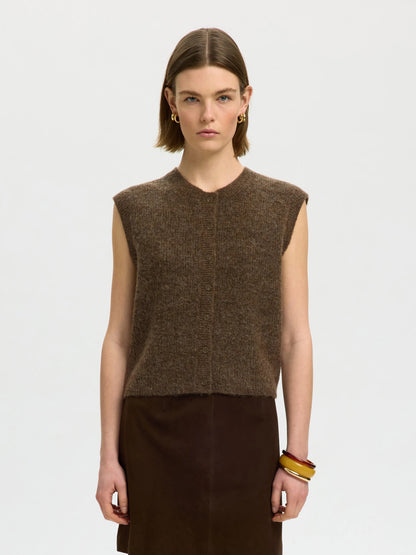 SLFLULU SL BUTTON O-NECK VEST