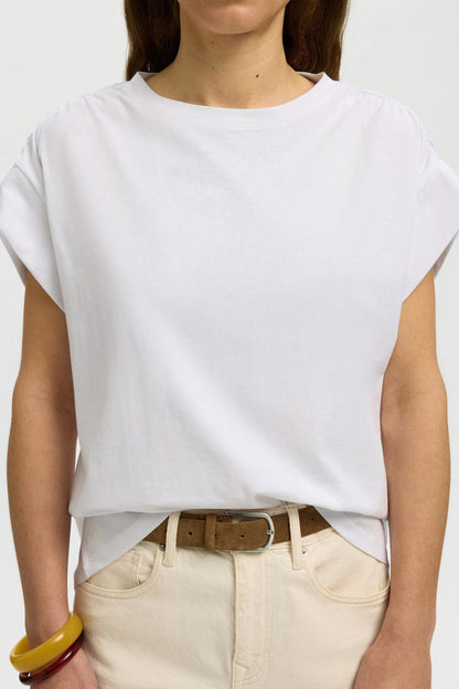 SLFMILA GATHERED SS TEE