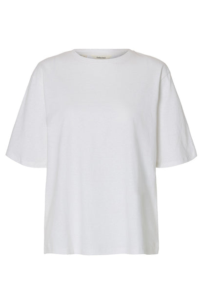 SLFADA SS LINEN BLEND TEE NOOS