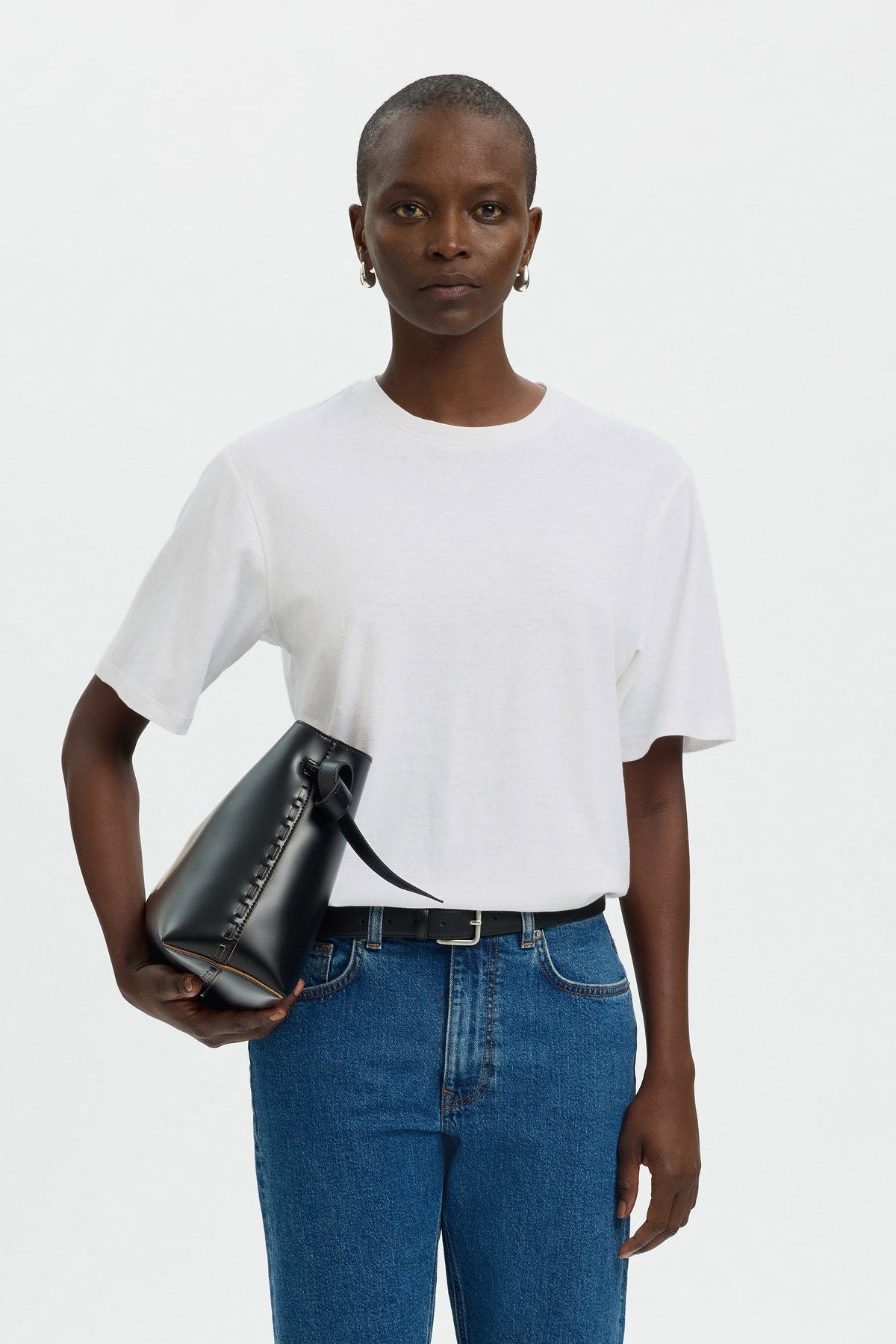 SLFADA SS LINEN BLEND TEE NOOS