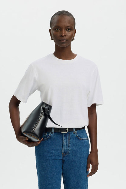 SLFADA SS LINEN BLEND TEE NOOS