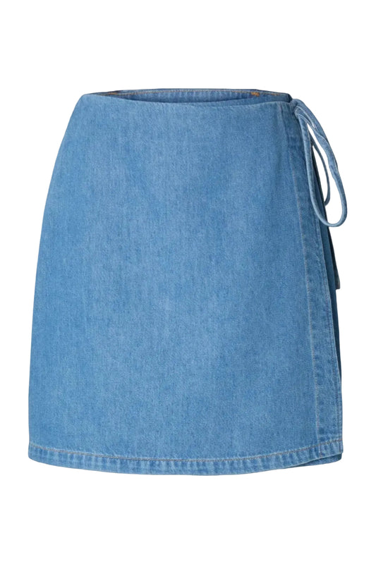 SLFTENNA MW WRAP DENIM SKIRT