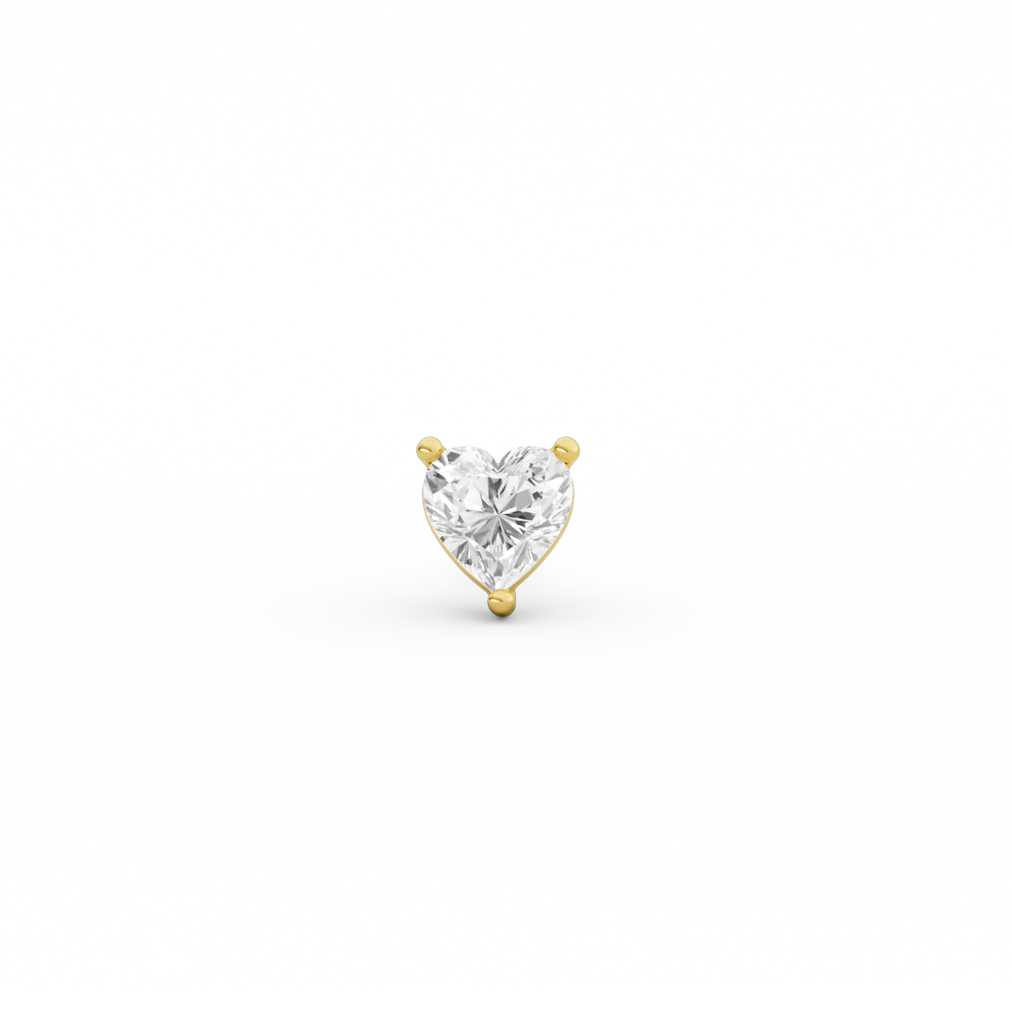 HEART DIAMOND EARSTUD