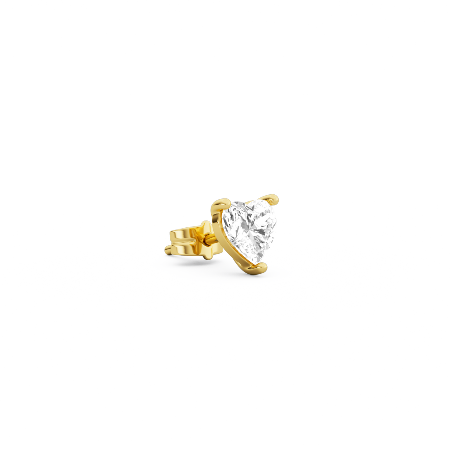 HEART DIAMOND EARSTUD