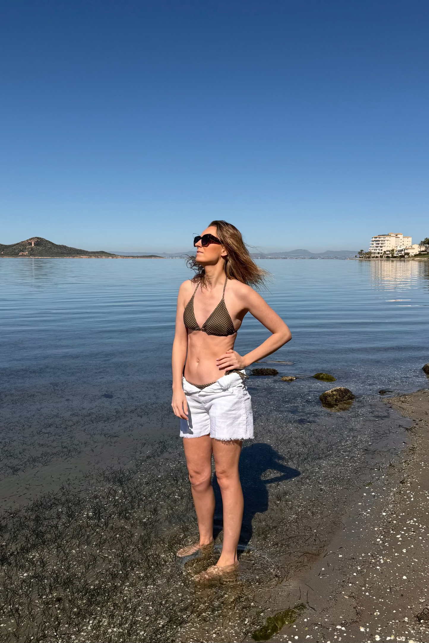 Polka Dot Bel Bikini Top