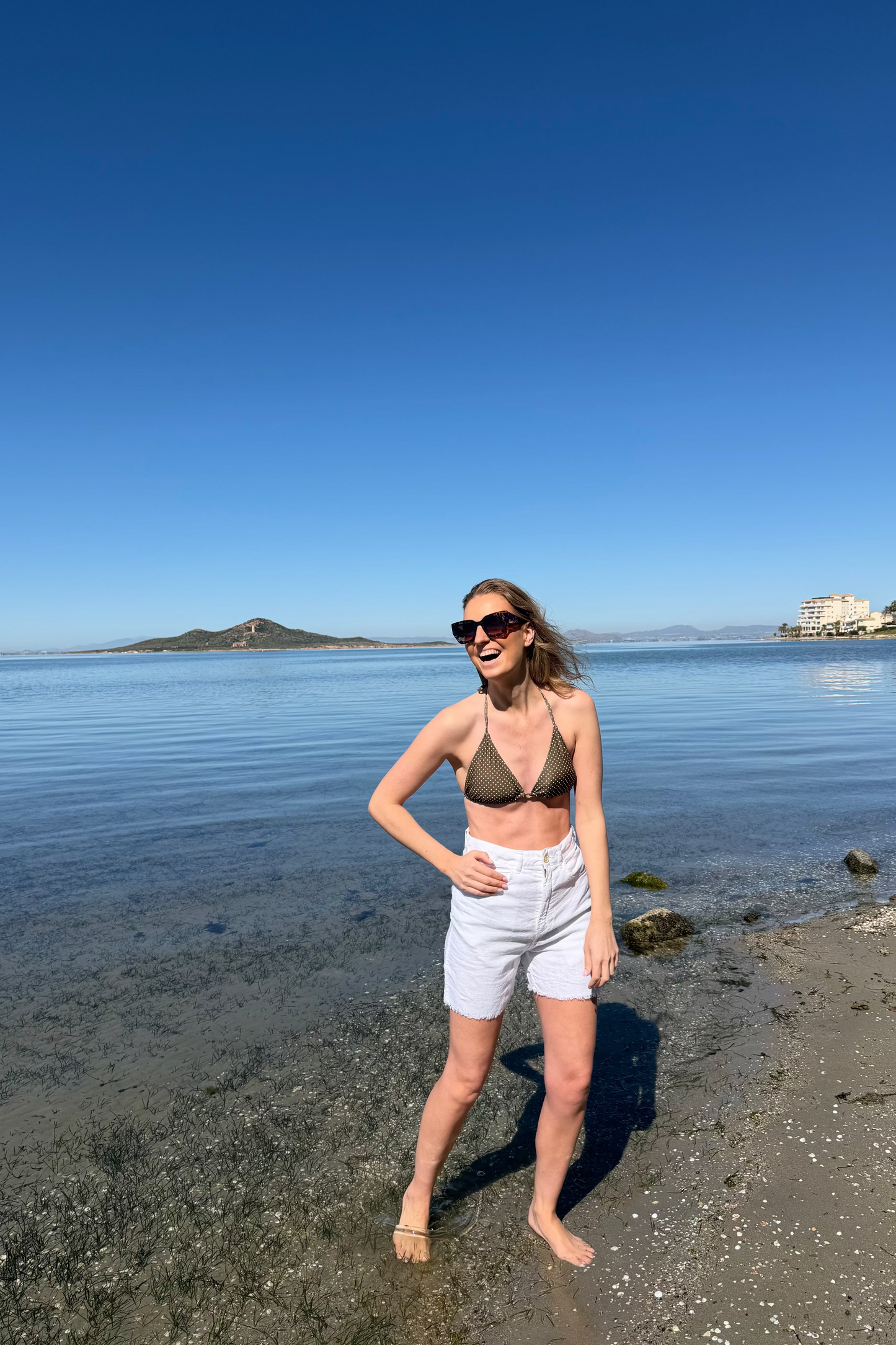 Polka Dot Bel Bikini Top