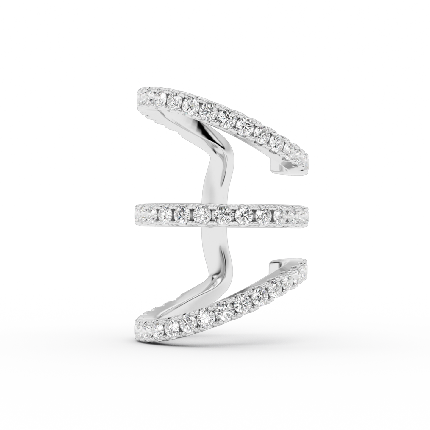 TRIO IVY EAR CUFF STRASS
