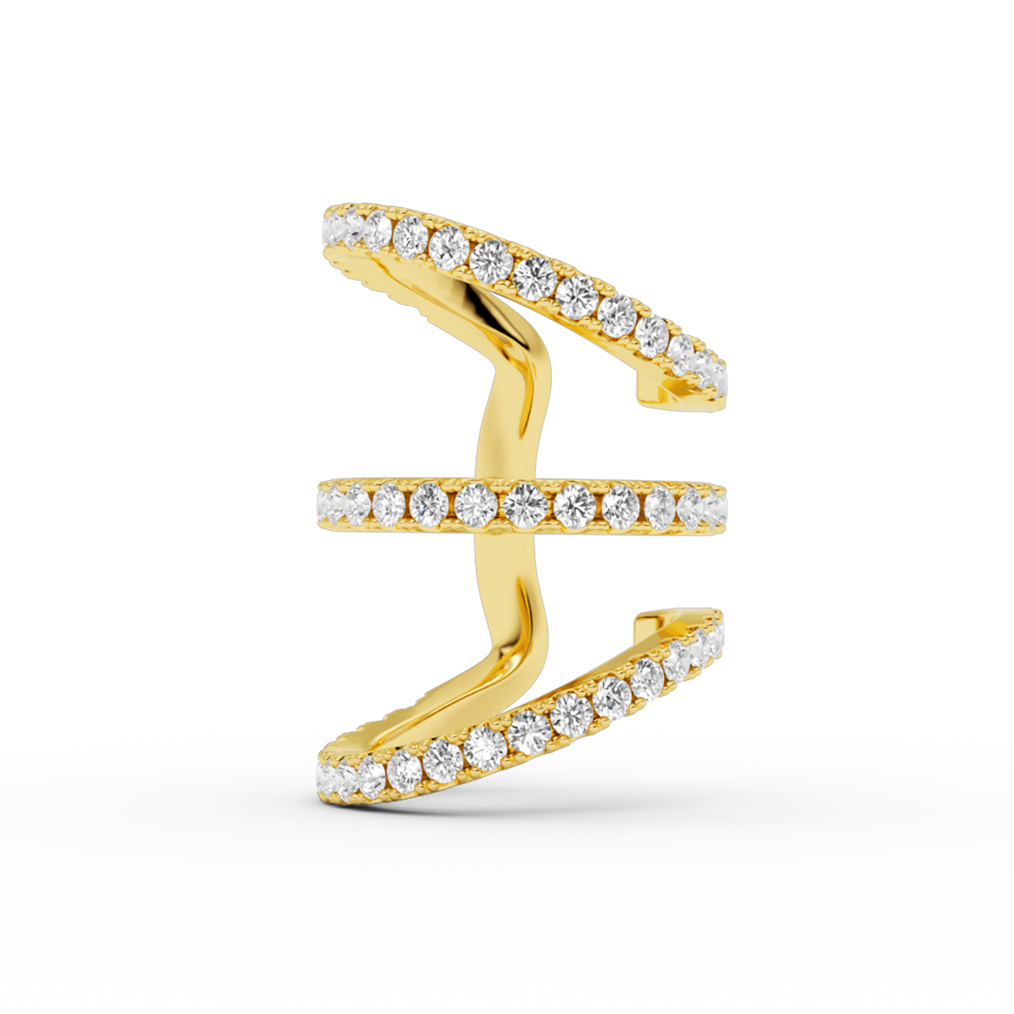 TRIO IVY EAR CUFF STRASS