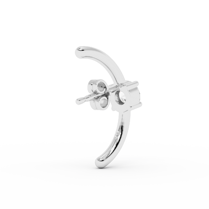 SOLITAIRE HUG EARSTUD
