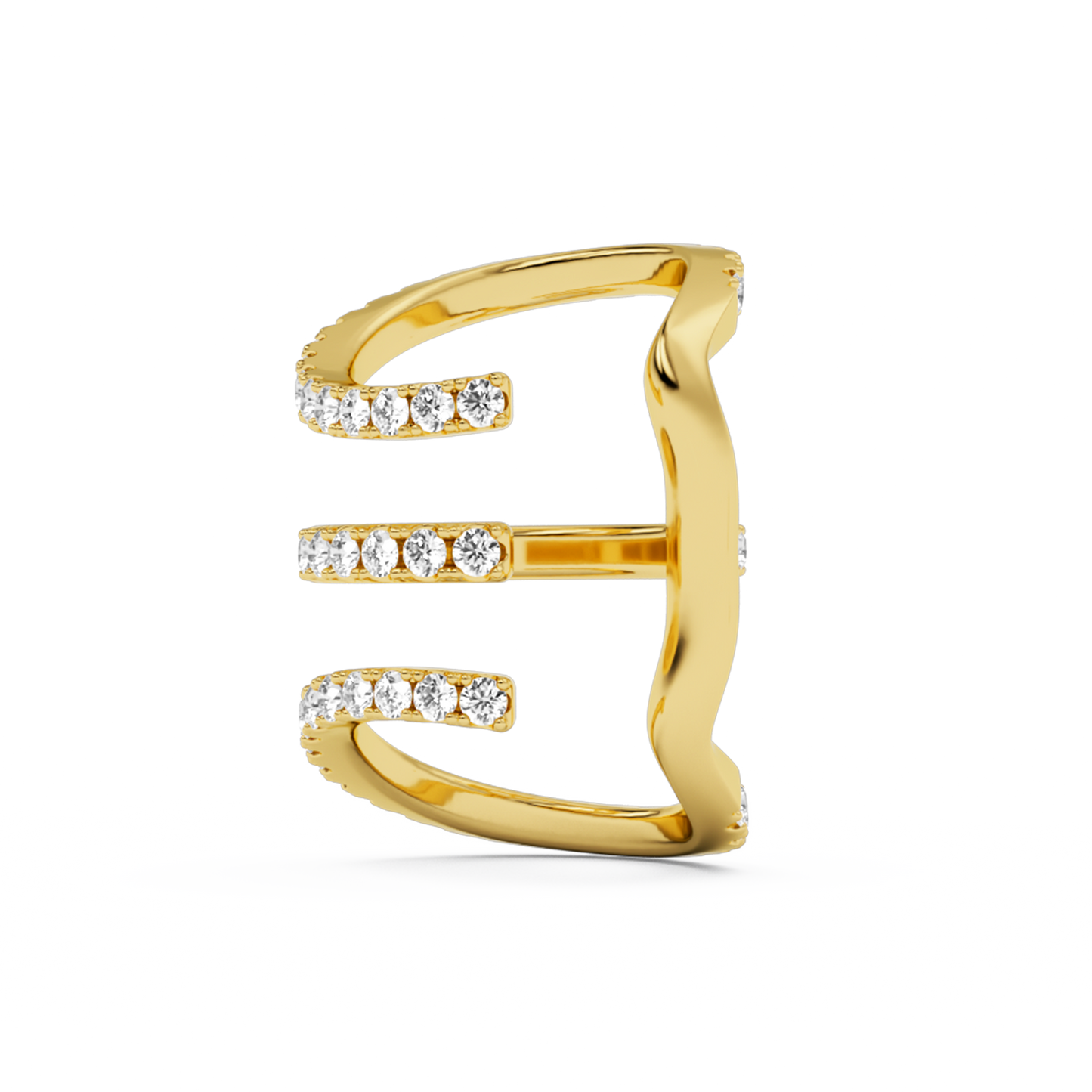TRIO IVY EAR CUFF STRASS