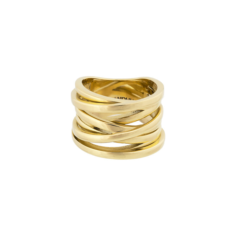 Coil ring gold plated